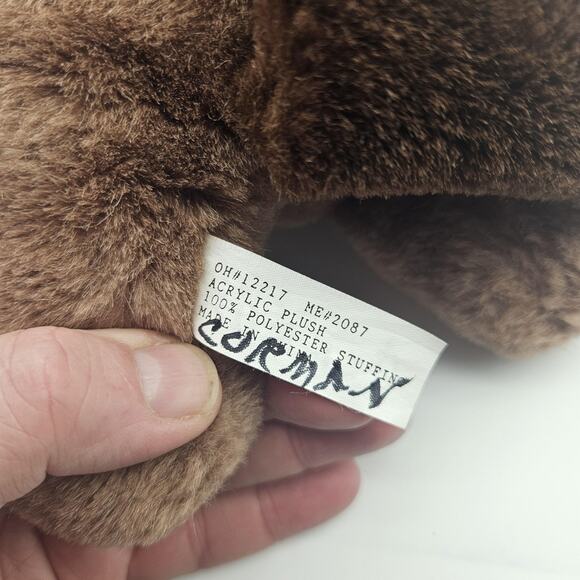 Beaver Hand Puppet Plush Stuffed Animal Brown Soft Toy Acrylic Polyester Kids - Picture 7 of 8